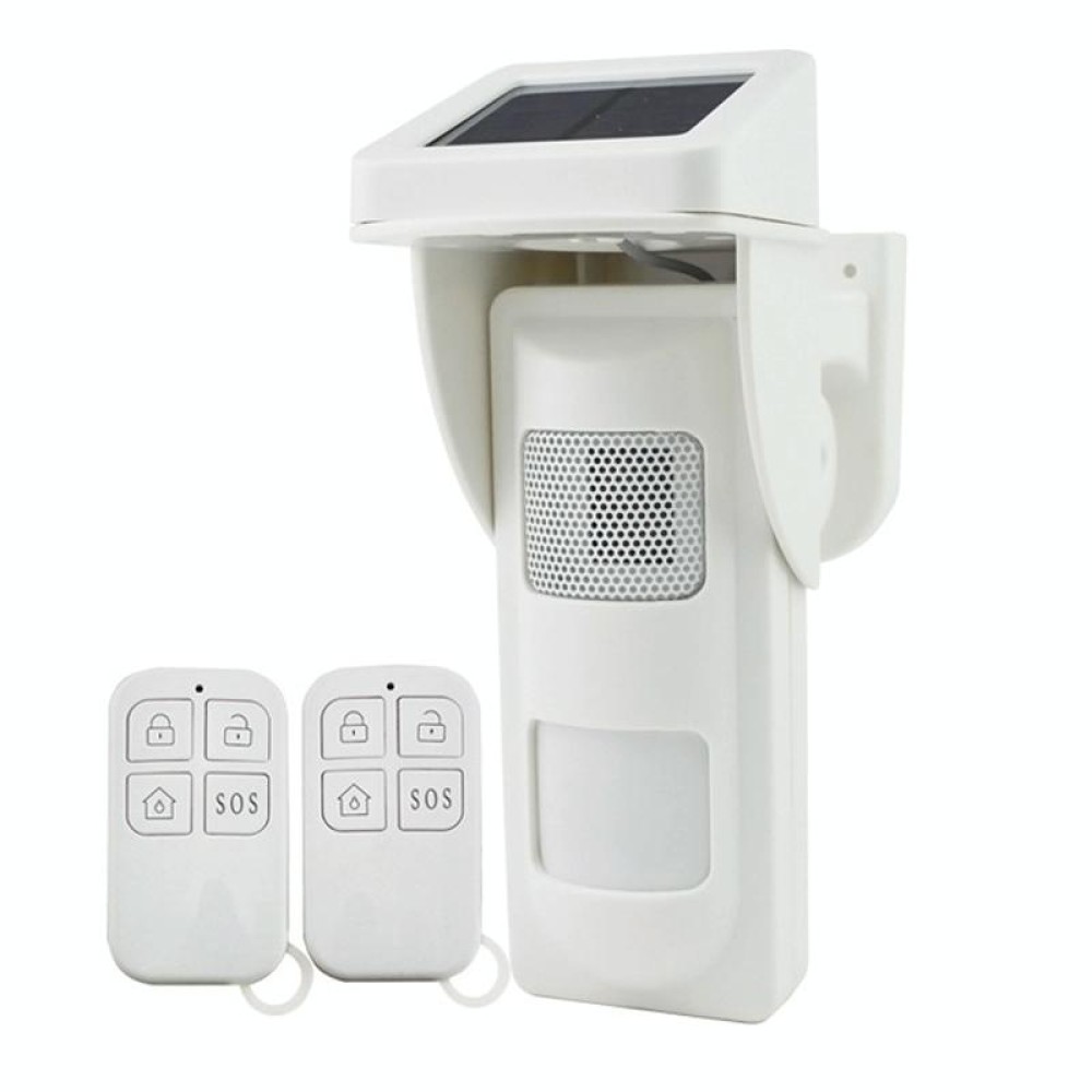 SVG-40PLUS-DW IP65 Waterproof Solar Powered Human Body Infrared Detector Danger Scene Sound and Light Alarm