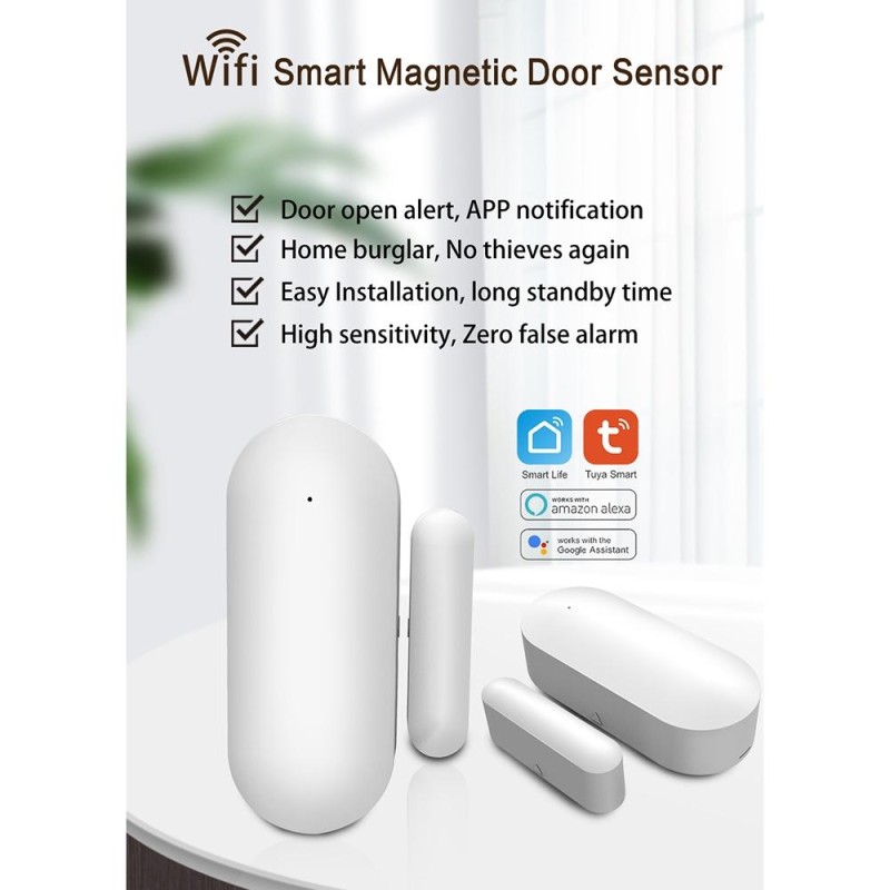 PB-69W WIFI Smart Wireless Magnetic Door and Window Sensor