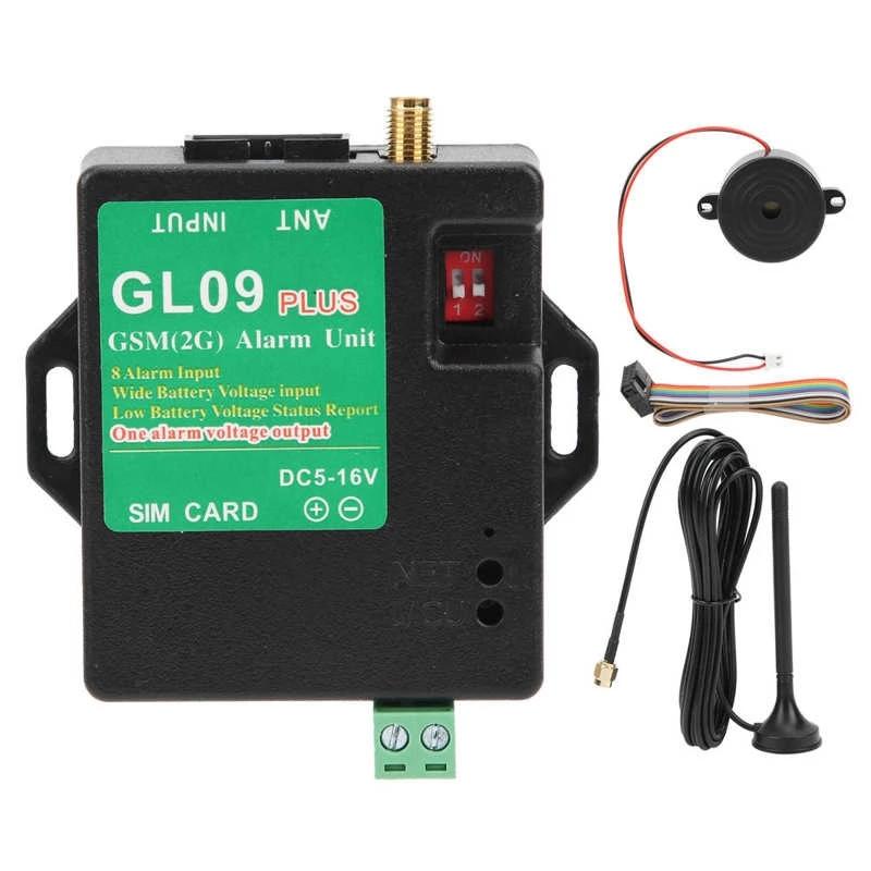 GL09 PLUS Low Standby Power Consumption 8-channel Monitoring GSM Alarm Module