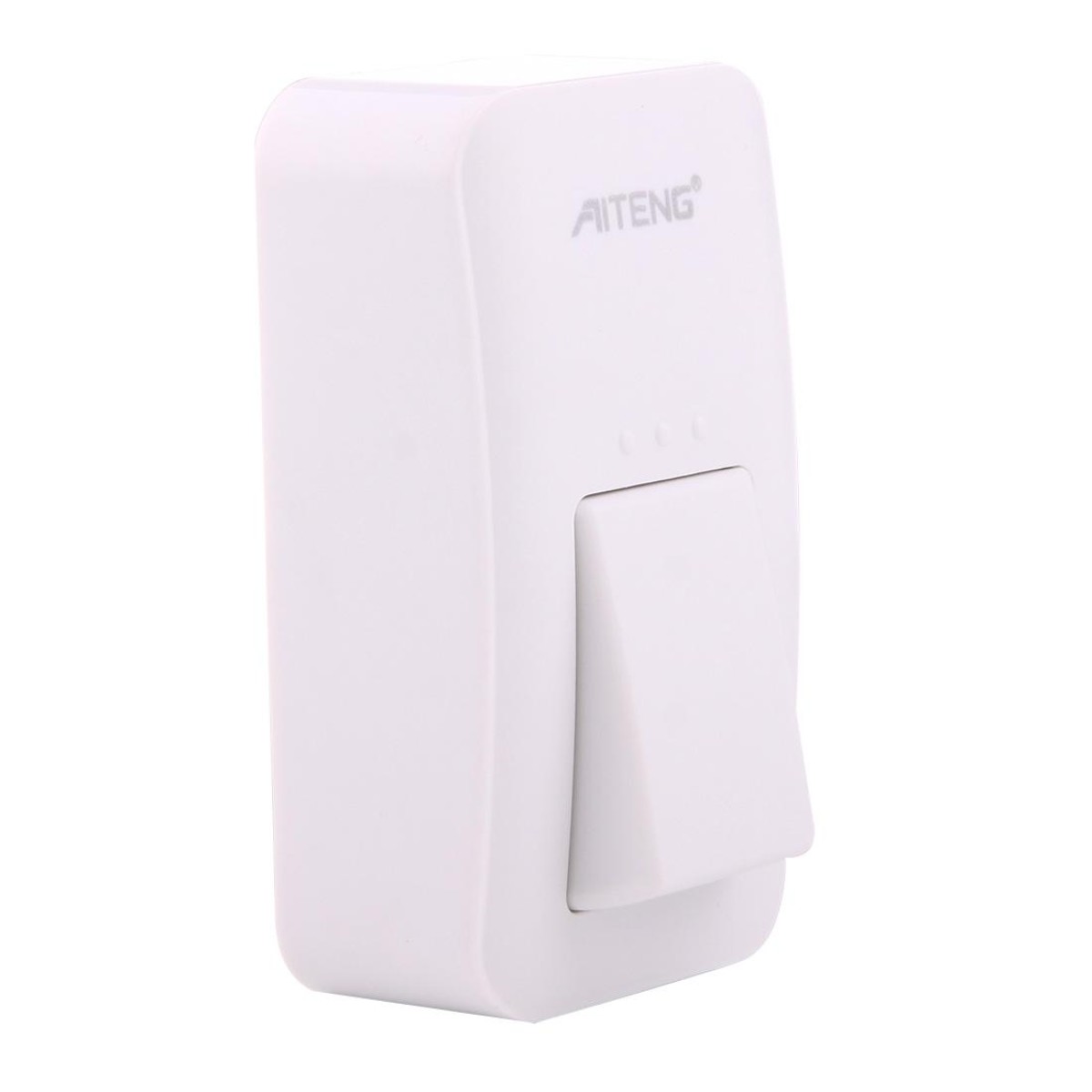 AITENG V018G Life Waterproof Battery-Free Wireless Doorbell, 1 Receiver + 1 x Transmitter, Receiver Distance: 130m, US Plug