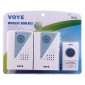VOYE V001A2 Wireless Smart Music LED Home Doorbell with Dual Receiver, Remote Control Distance: 120m (Open Air)