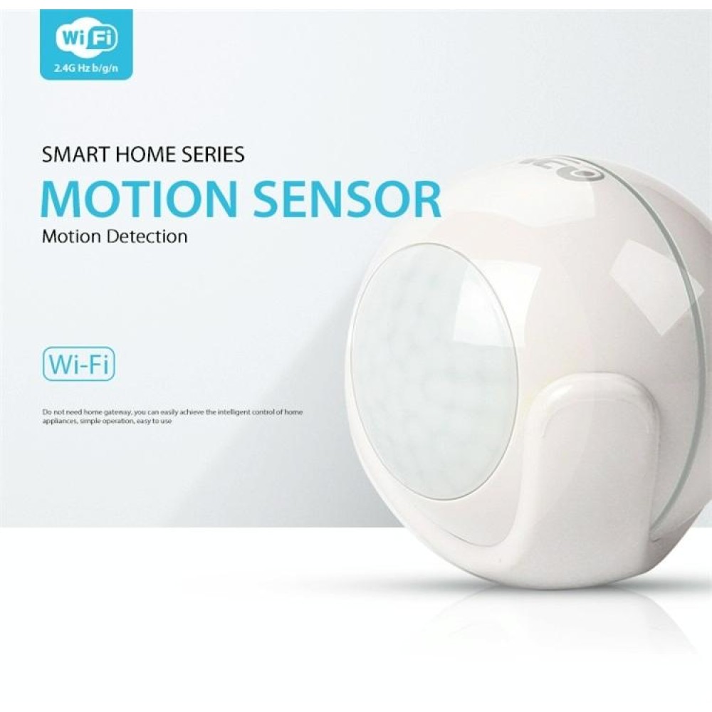 NEO NAS-PD01W Wireless WiFi PIR Detector Motion Sensor, Support Android / IOS systems & Ultra-bright Red LED