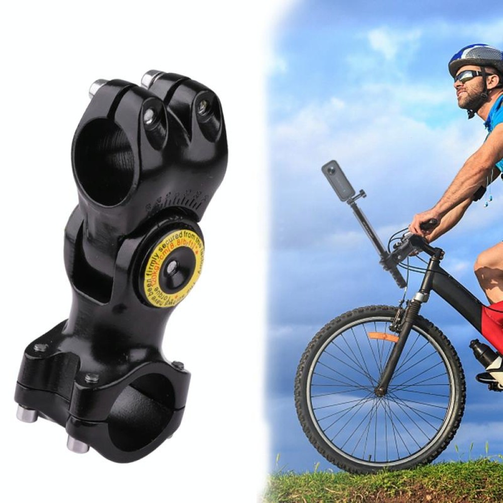 Motorcycle Bicycle Handlebar Fixture Mount Camera Bracket Adapter (Black)
