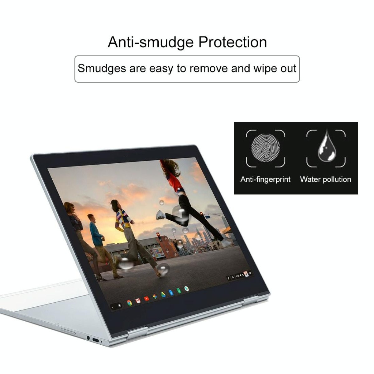 0.4mm 9H Surface Hardness Full Screen Tempered Glass Film for Google Pixelbook 12.3 inch