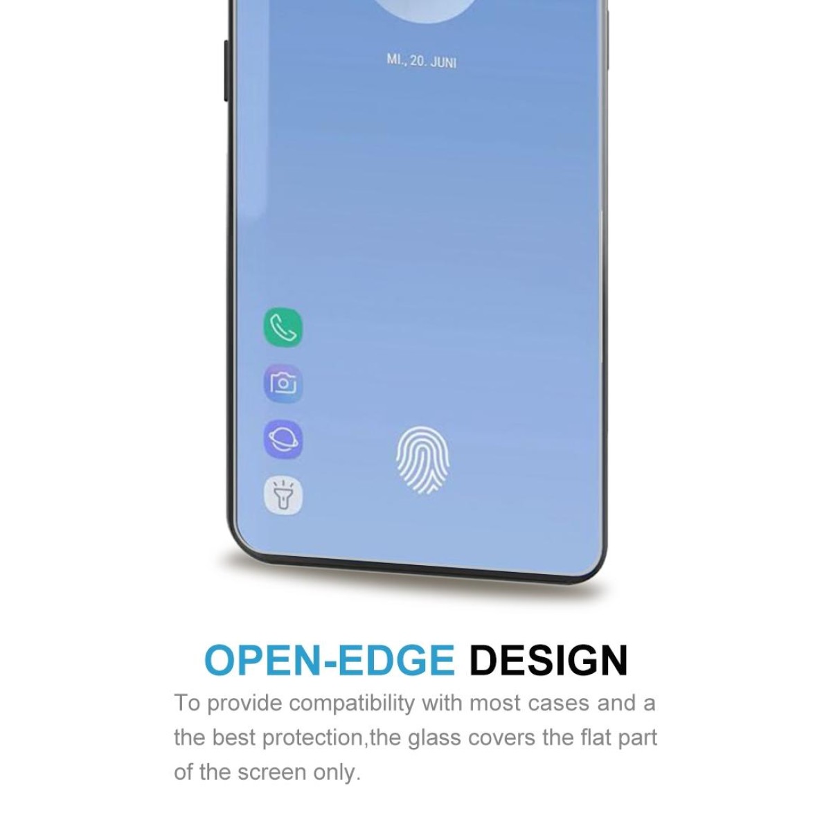 0.26mm 9H 2.5D Explosion-proof Tempered Glass Film for Galaxy S10+,Screen Fingerprint Unlocking is Not Supported
