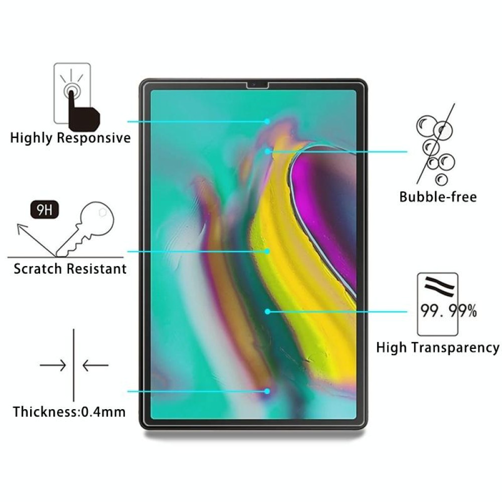 0.4mm 9H Surface Hardness Tempered Glass Film for Galaxy Tab S5e / T720