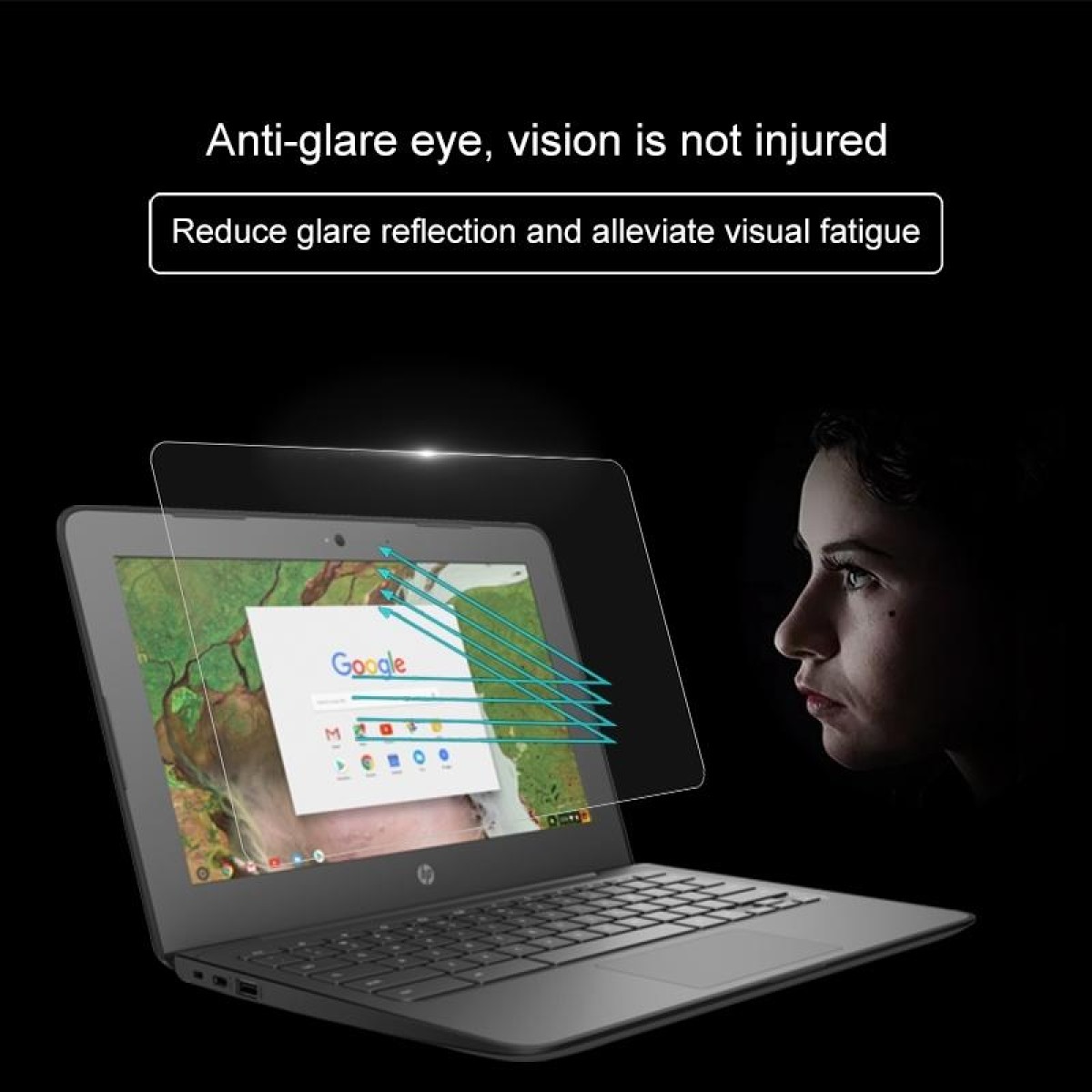 Laptop Screen HD Tempered Glass Protective Film for HP Chromebook 11 G6 EE 11.6 inch