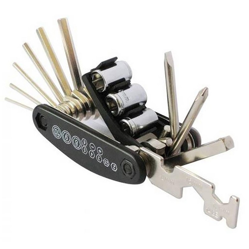 16 in 1 Multifunction Folding Bicycle Repair Combination Tools