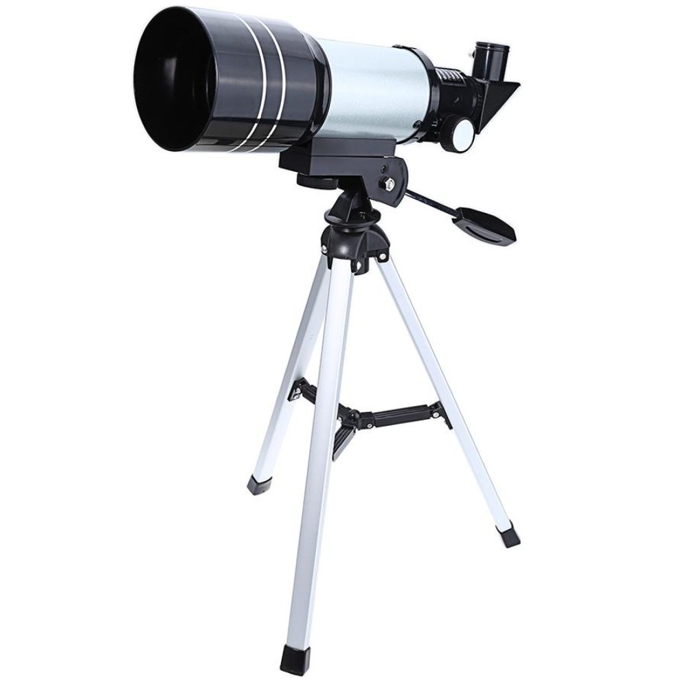 F30070M Portable Professional High Definition High Times Espace Astronomical Telescope Spotting Scope with Tripod(Silver)