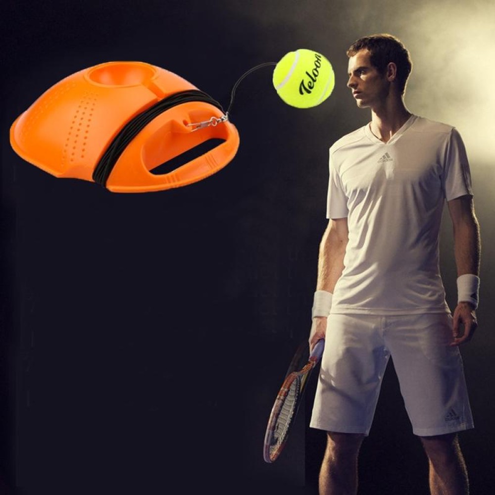 Tennis Trainer Set Rebound Baseboard Self-study Practice Training Tool Equipment Sport Exercise with Ball for Beginner, Random Color Delivery