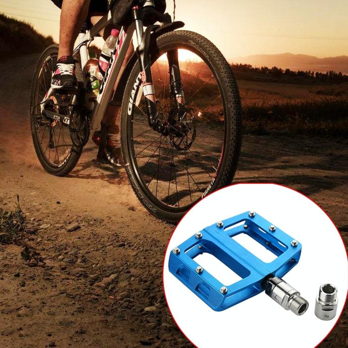 QL1 One Pair Steel Bike Pedal Spacer Extenders Bicycle Pedal Spacers for 9/16 inch Threaded Pedals