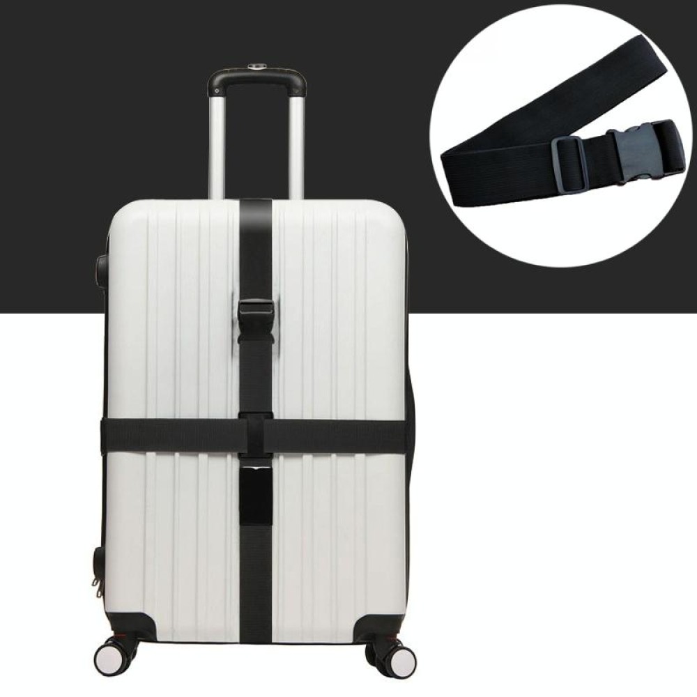 Cross Rainbow Elastic Telescopic Bag Bungee Luggage Packing Belt Travel Luggage Fixed Strap(Black)