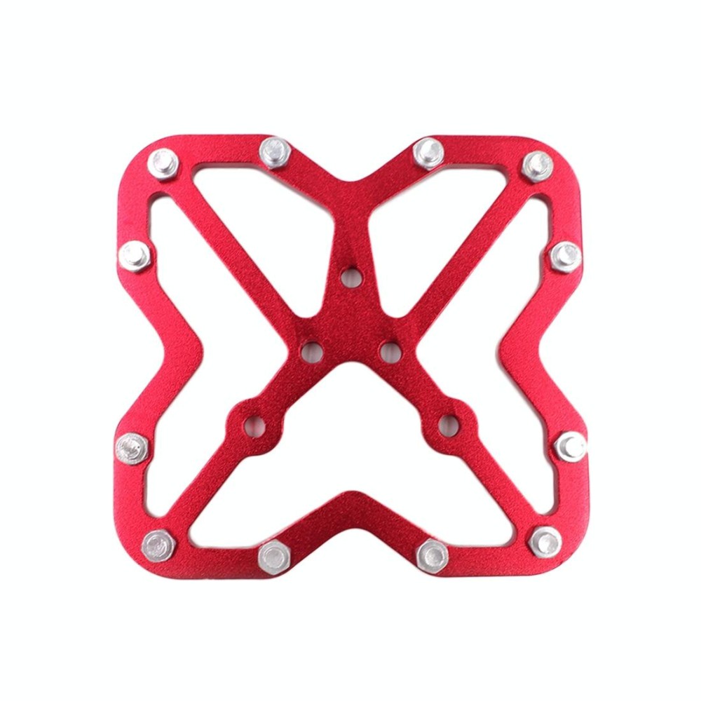 Single Road Bike Universal Clipless to Pedals Platform Adapter for Bike MTB Shoes, Size: Large(Red)