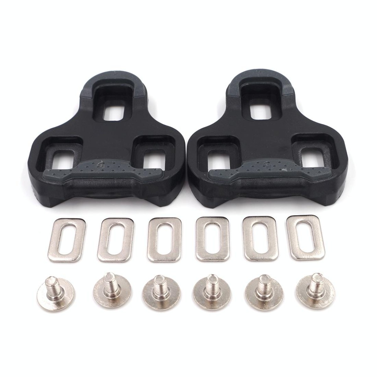 2 PCS RD3-C Road Bike Cleats 6 Degree Float Self-locking Cycling Pedal Cleat for LOOK KEO Road Cleats Fit Most Road Bicycle Shoes(Black)