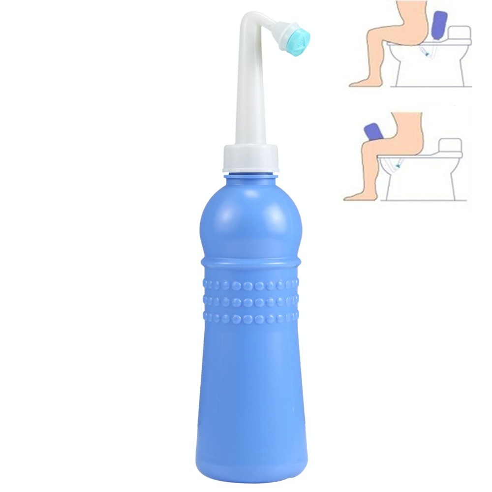 MDT-002 500ml Portable Handheld Travel Bidet Women Vaginal Washing Sprayer(Dark Blue)