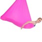 Household Handstand Elastic Stretching Rope Aerial Yoga Hammock Set(Rose Red)
