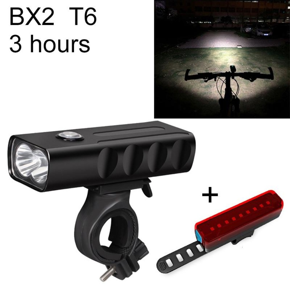 BX2 USB Charging Bicycle Light Front Handlebar Led Light (3 Hours, T6+A02 Lamp)