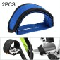 2 PCS Bicycle Pedals Bands Feet Set With Anti-slip Straps Beam Foot(Blue)
