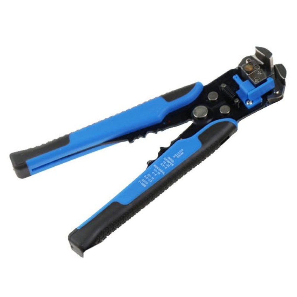 TK0742 0.5-6.0mm Multi-function Automatic Wire Stripper Line Clamp Press Dismantling Tool (Blue)