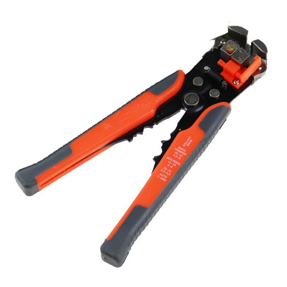 TK0742 0.5-6.0mm Multi-function Automatic Wire Stripper Line Clamp Press Dismantling Tool (Red)