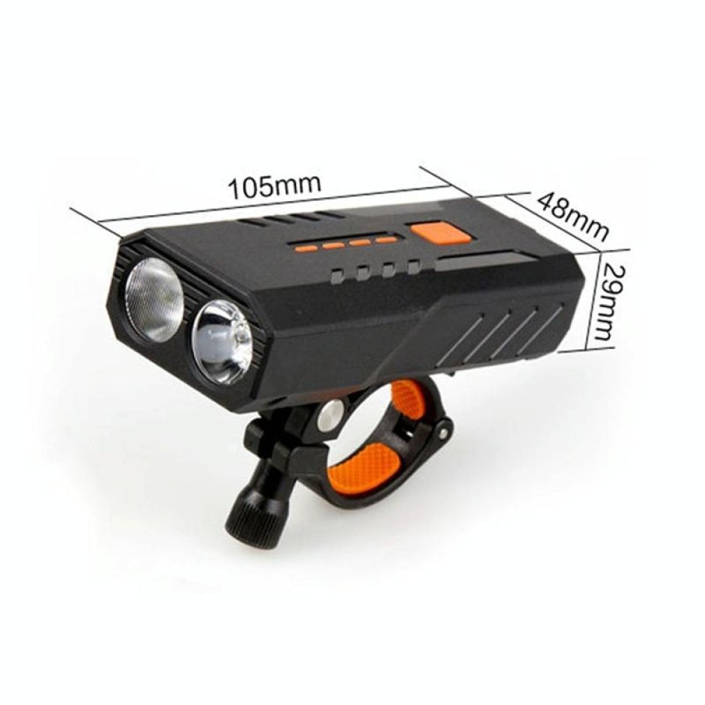 USB Rechargeable Bicycle Front Light Bike FlashLight (White Light)
