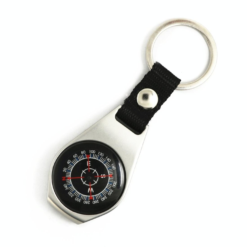 Zinc Alloy Compass Keychain