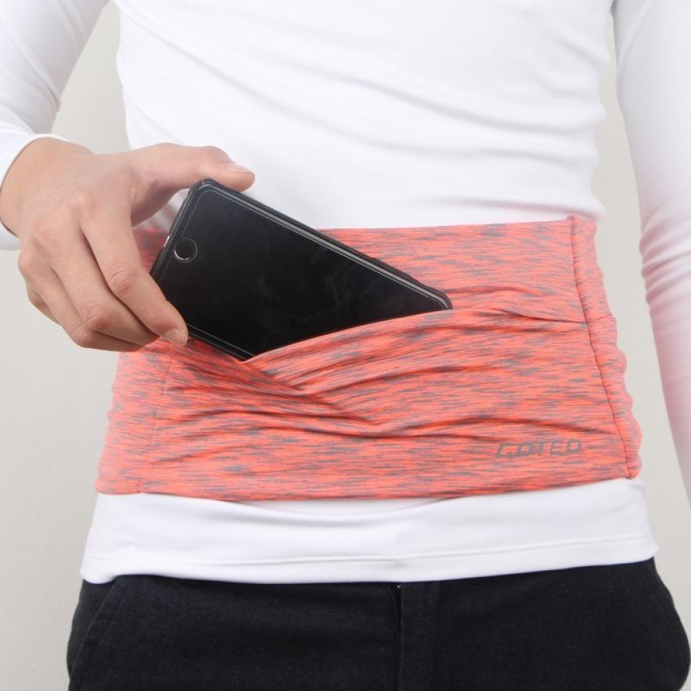 Personal Large-capacity Stretch Tablet Pockets Travel Anti-theft Bag Phone Bag,Size: L(Orange)