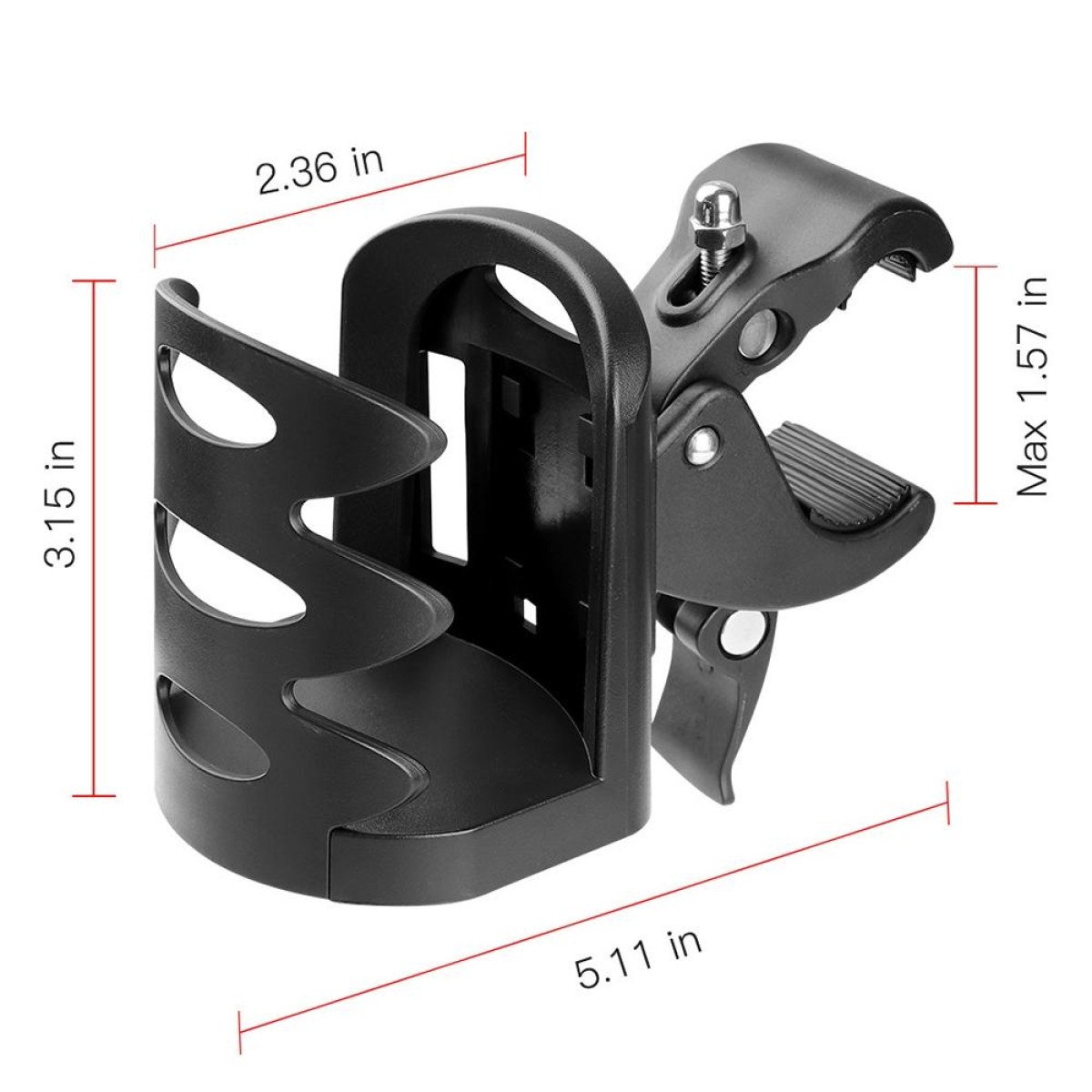GB067 Wheelchair / Baby Stroller / Bicycle Retractable Cup Holder