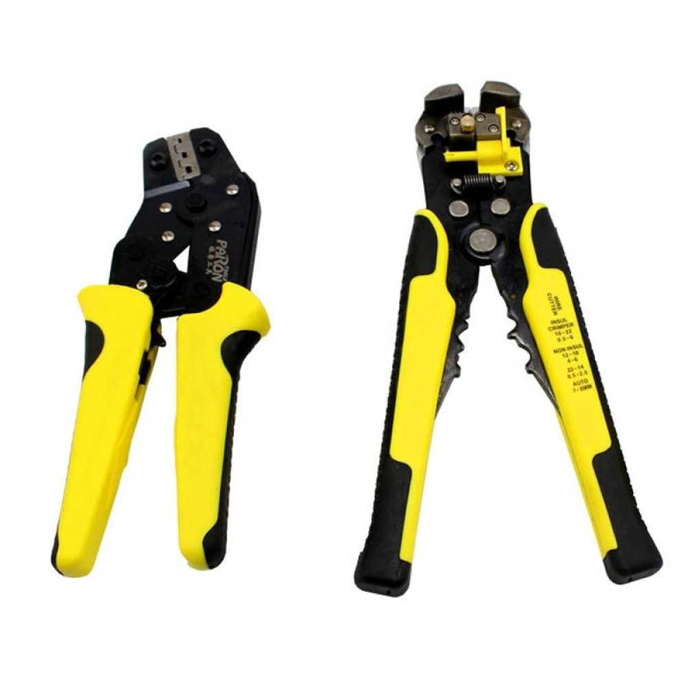 0.25-6.0mm Multi-function Wire Stripper + Carbon Steel Crimping Pliers + Storage Bag Tools Set