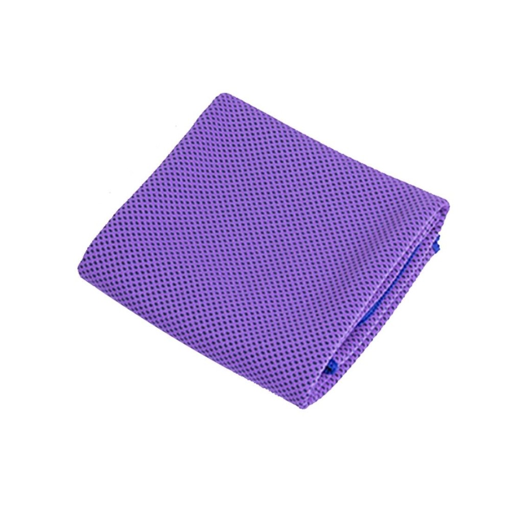 2 PCS Microfiber Fabric Gym Sports Towel Enduring Ice Towel, Size: 30*100cm(Purple)