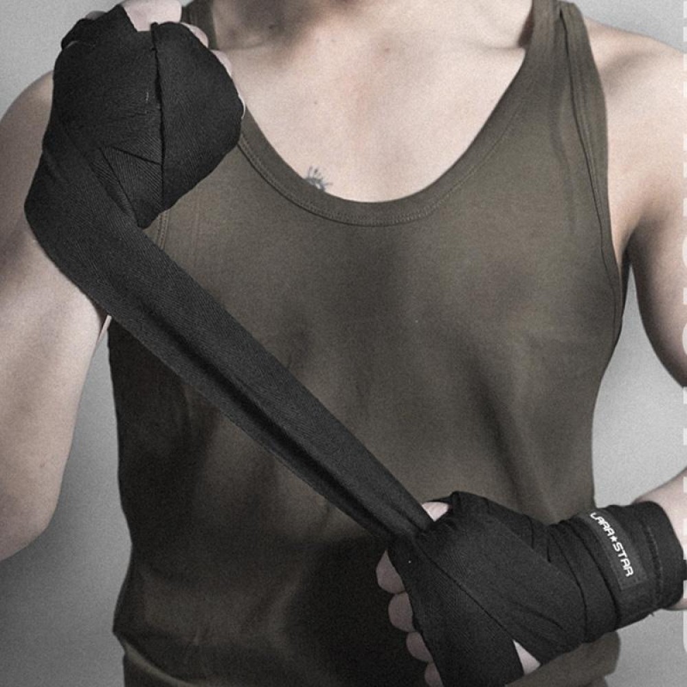 BONSEM Training Boxing Bandage for Adults, Size: 2.5m (Black)
