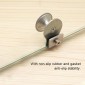 Stainless Steel Wire Drawing Open Hole Free Glass Cabinet Door Handle, Size: S