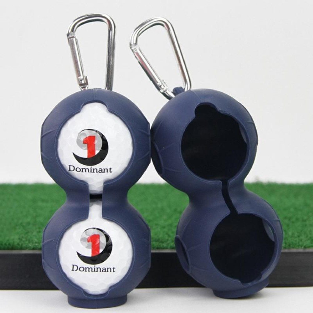 2 PCS Golf Silicone Double-ball Protective Sleeve (Dark Blue)