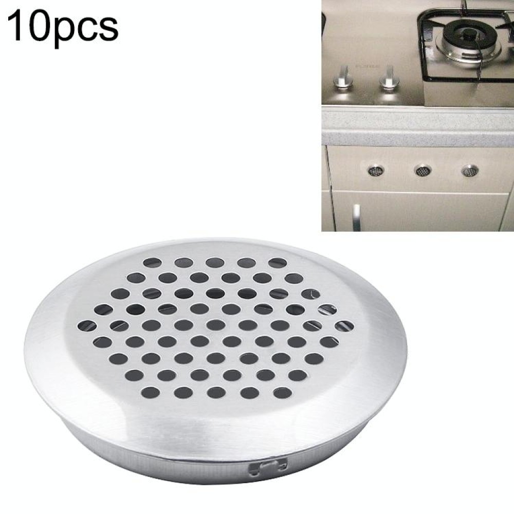 10pcs Bevel Surface 29mm Cabinet Round Air Vent Stainless Steel Louvered Grille Cover Vents with Little Holes