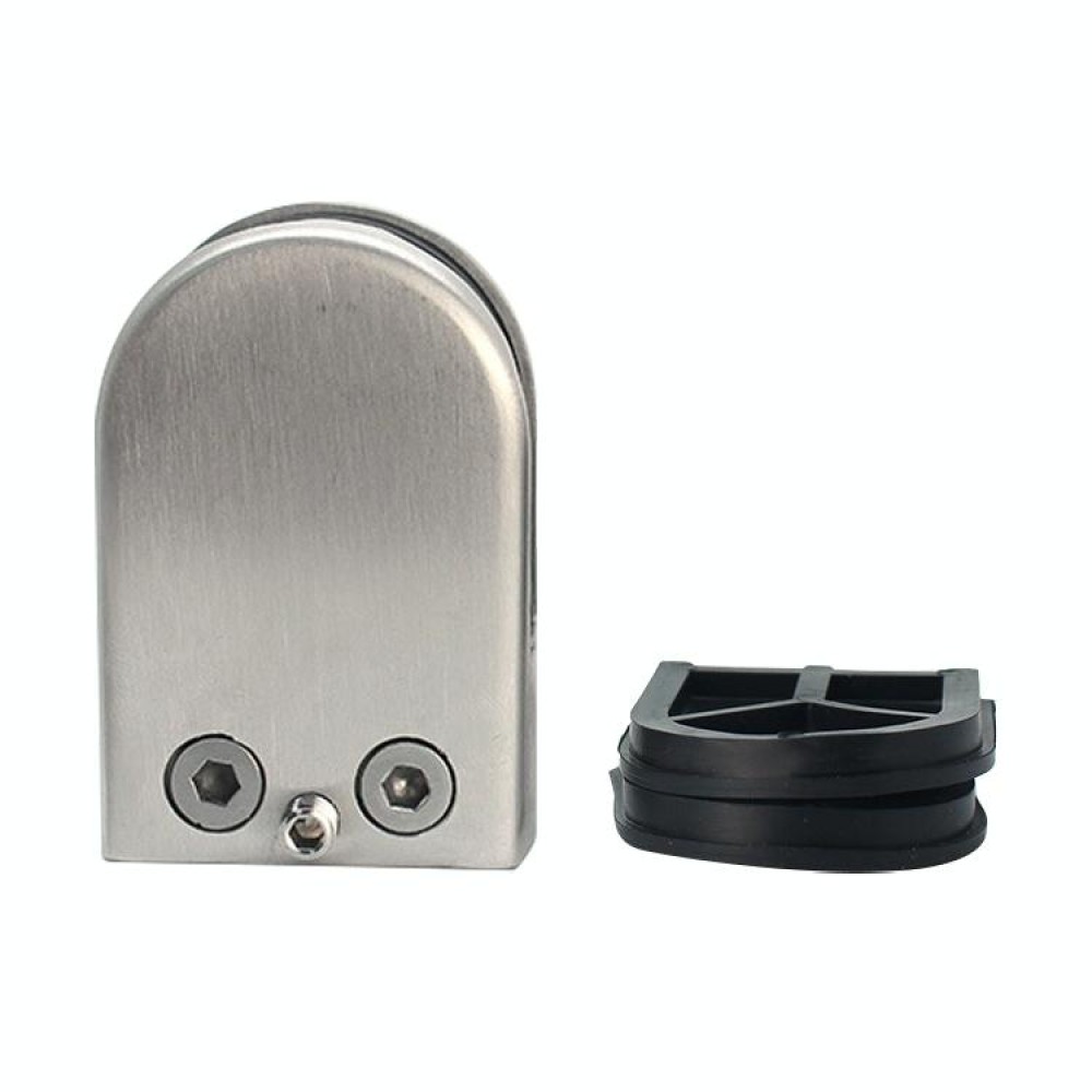 9-14mm Concave Curved Bottom Matte Polished 201 Stainless Steel Fixed Clip Railing Glass Wood Layer Board Clamp Bracket
