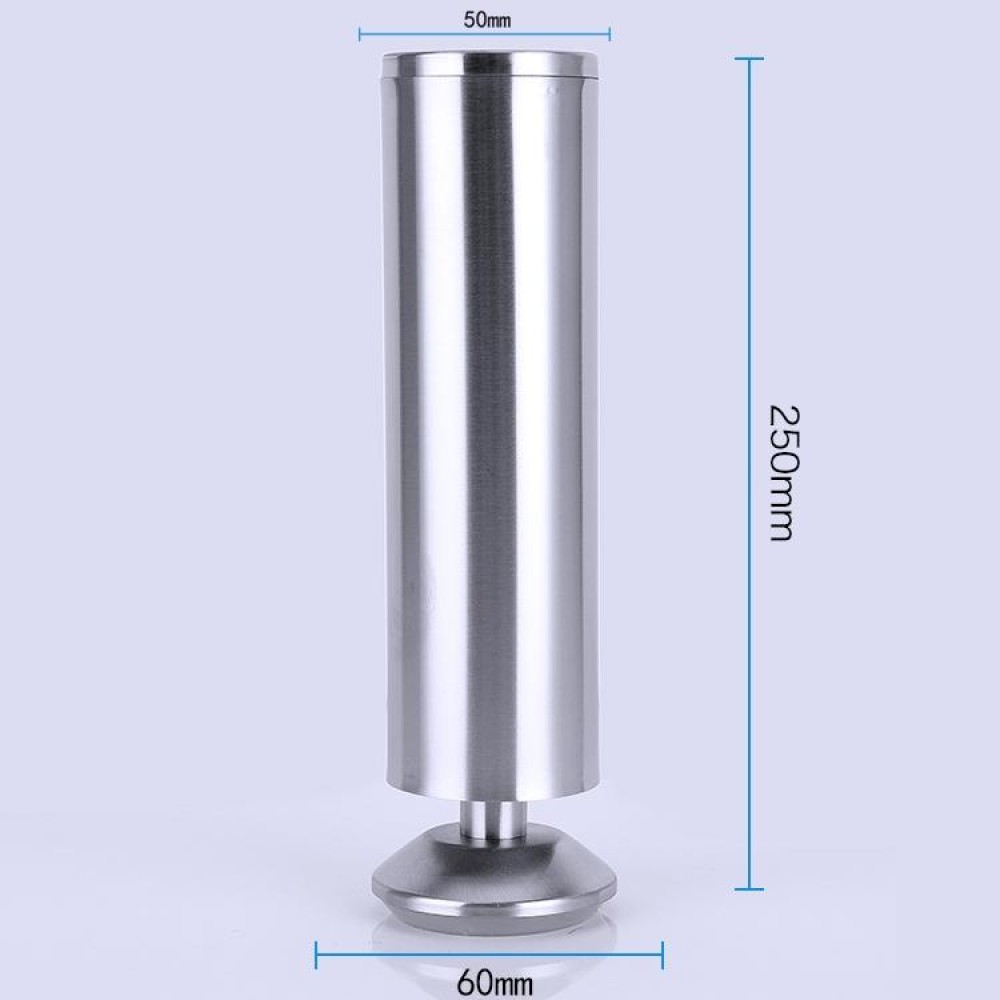 Stainless Steel Wire Drawing Thickened Column Sofa Furniture Cabinet Foot, Height: 250mm