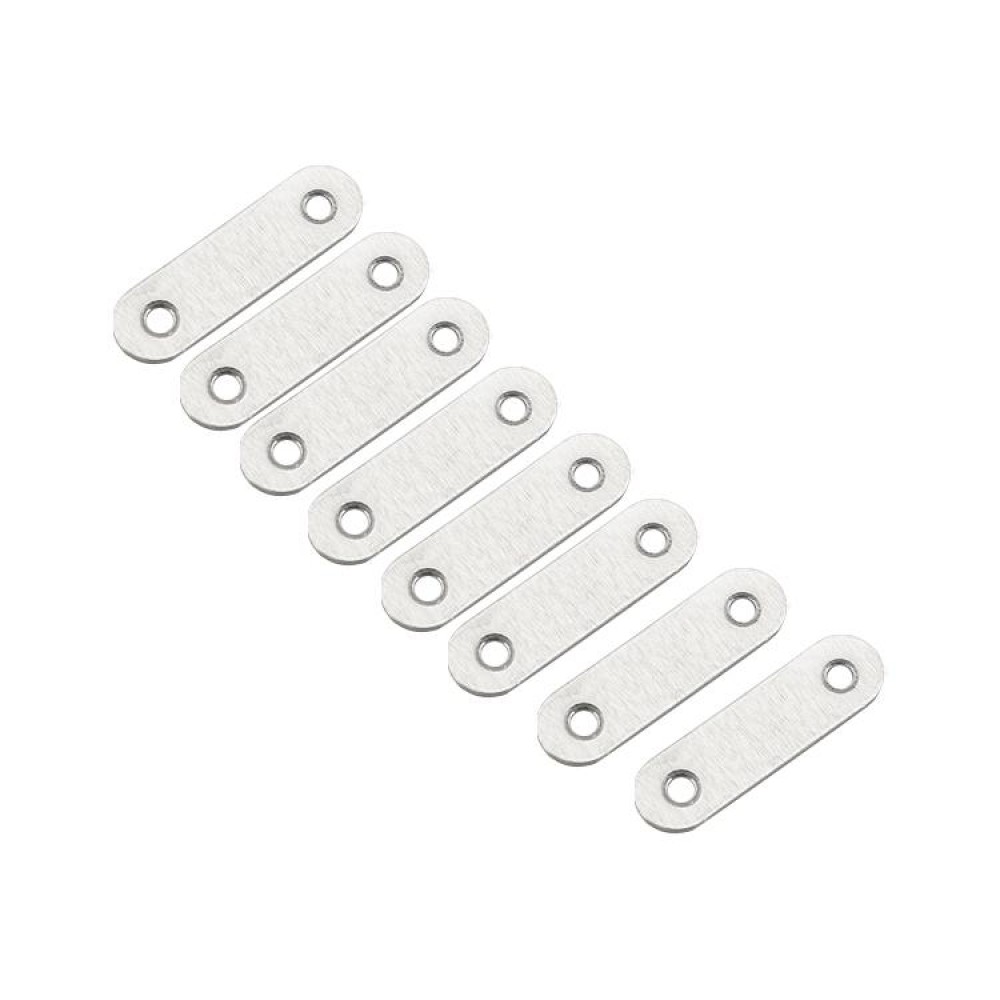 50 PCS Stainless Steel Connection Code Straight Connecting Piece, Number: 3