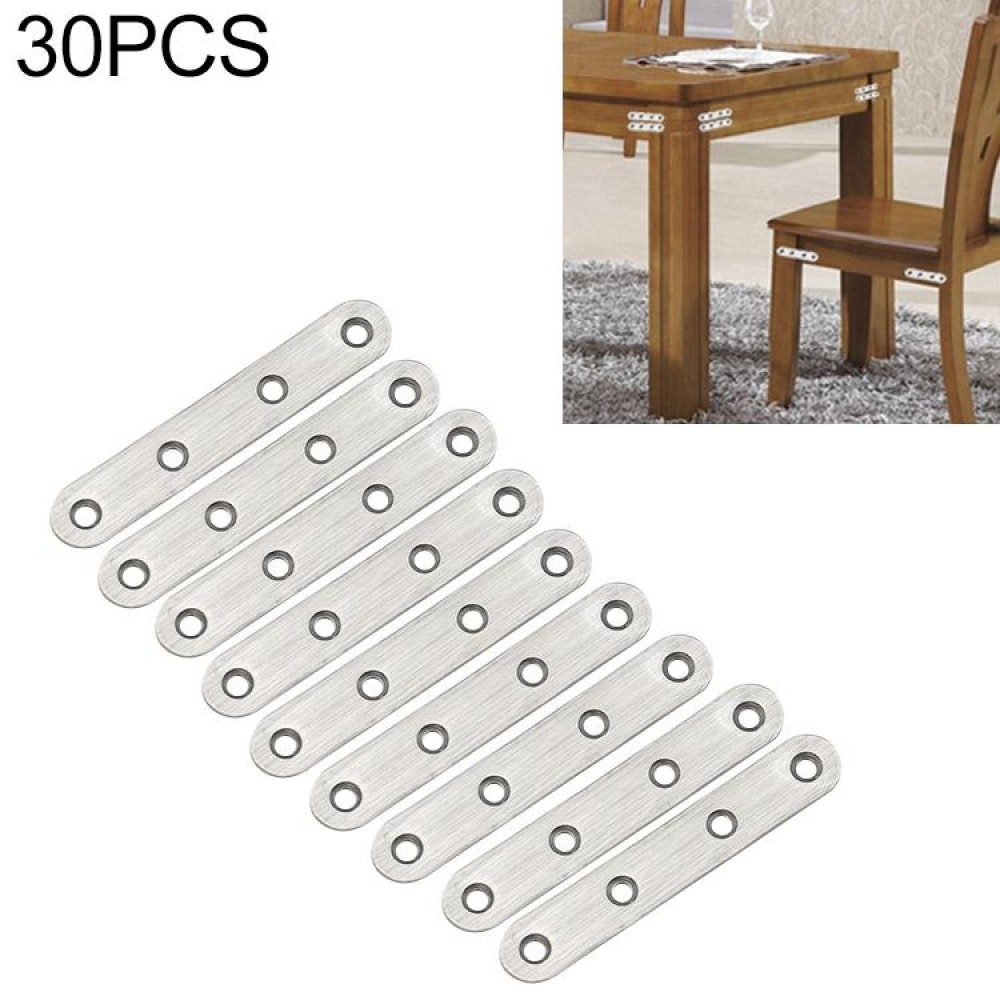 30 PCS Stainless Steel Connection Code Straight Connecting Piece, Number: 5