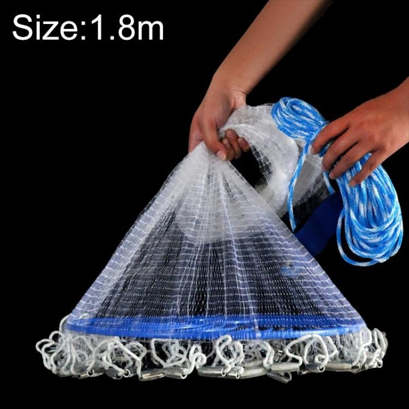 360 Flying Disc Monofilament Fishing Net, Height: 1.8m
