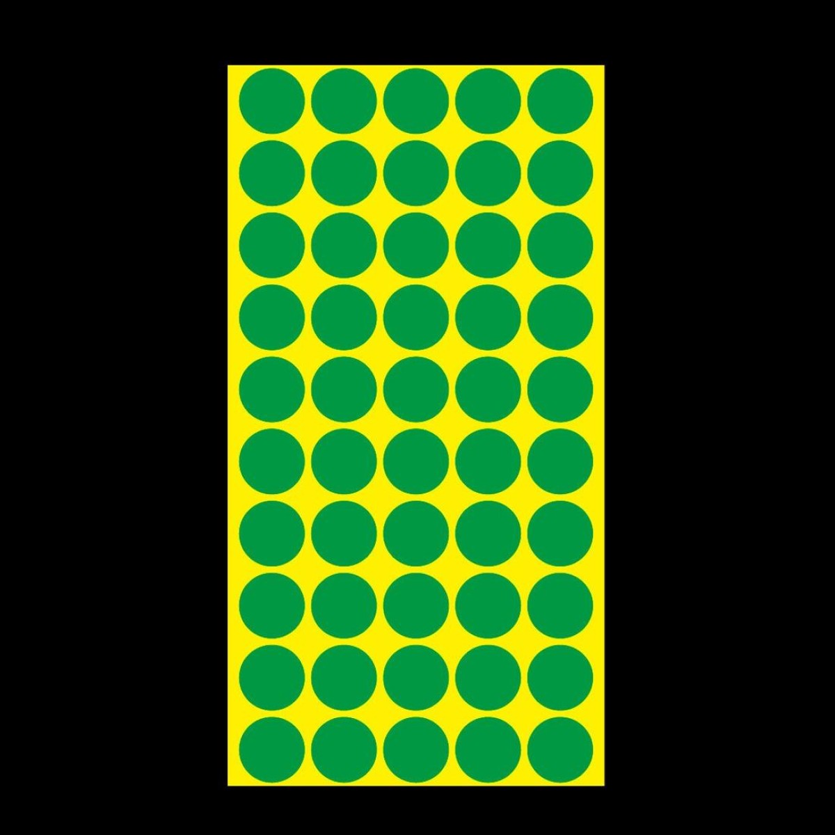 1000 PCS Round Shape Self-adhesive Colorful Mark Sticker Mark Label(Green)