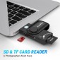 ROCKETEK CR310 USB 3.0 + TF Card + SD Card + SIM Card + Smart Card Multi-function Card Reader