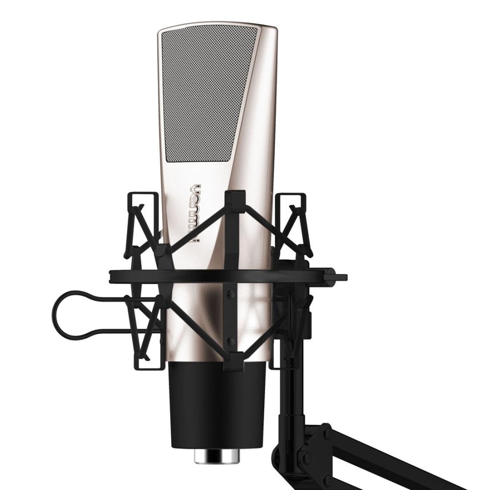 Yanmai Q6 Professional Game Condenser Sound Recording Microphone, Compatible with PC and Mac for  Live Broadcast Show, KTV, etc.(Black)