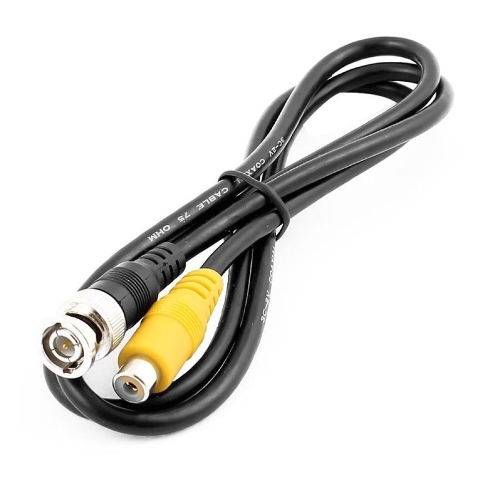 BNC Male To RCA Female Connection Cable Copper HD Video Coaxial Cable Monitoring Cable, Length: 1m