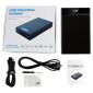 Universal SATA 2.5 / 3.5 inch USB3.0 Interface External Solid State Drive Enclosure for Laptops / Desktop Computers, The Maximum Support Capacity: 10TB