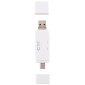 USB-C / Type-C + SD + TF + Micro USB to USB 2.0 Card Reader (White)