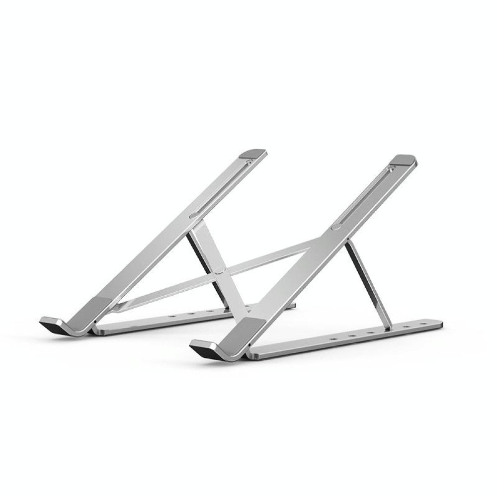 Portable Adjustable Laptop Stand Desktop Lifting Height Increase Rack Folding Heat Dissipation Holder, Style: Ordinary(Silver)
