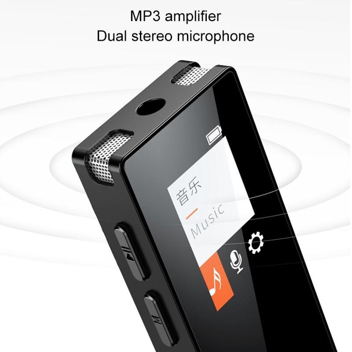 N3 16GB Noise Reduction Color Screen Mini MP3 Recorder(Black)