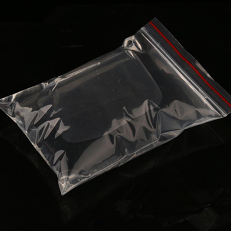 100 in 1 8 x 12cm PE Self Sealing Clear Zip Lock Packaging Bag