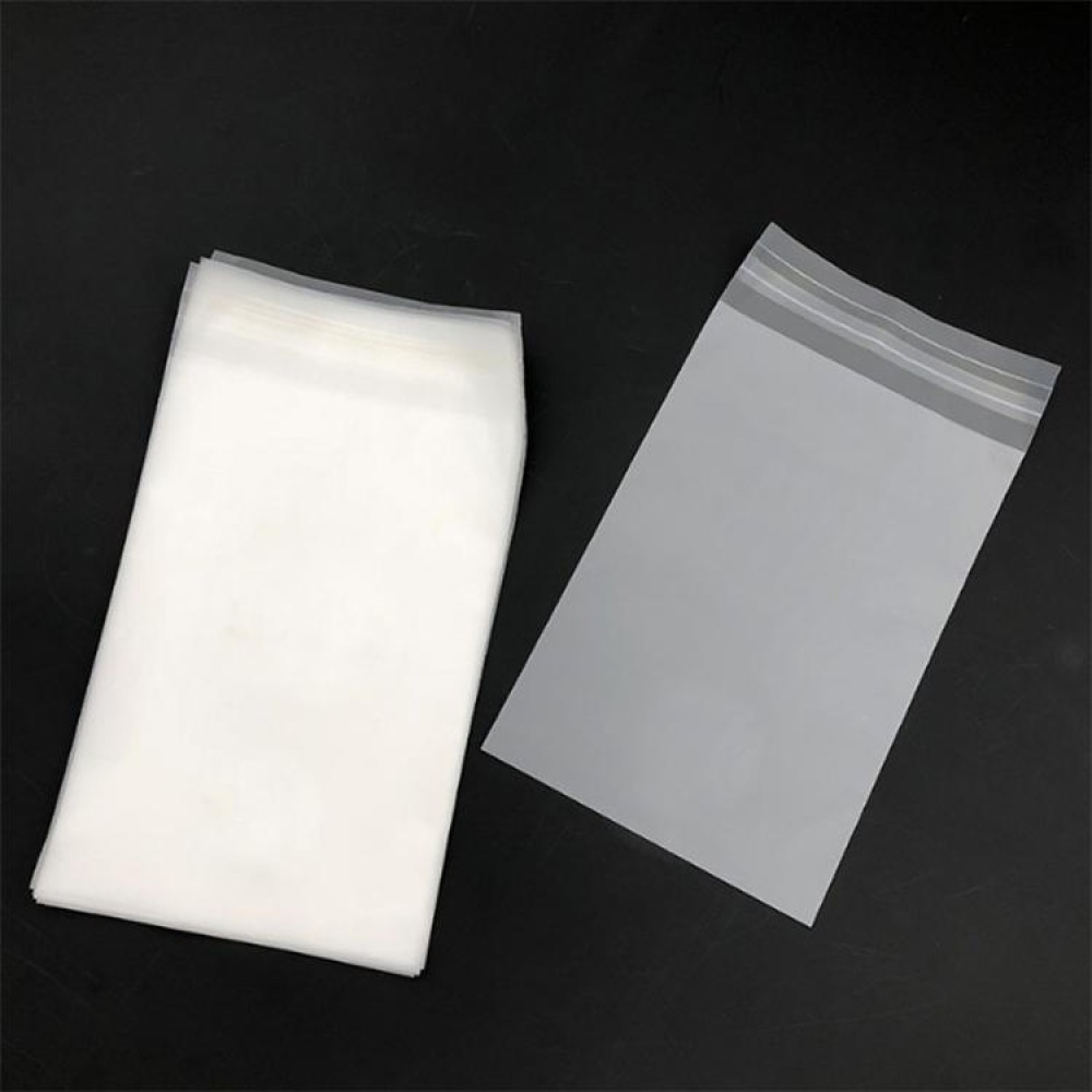 200 PCS Frosted Translucent CPE Self-adhesive Bag Zip Lock Bag Packaging Bag, Size: 7x12+2cm