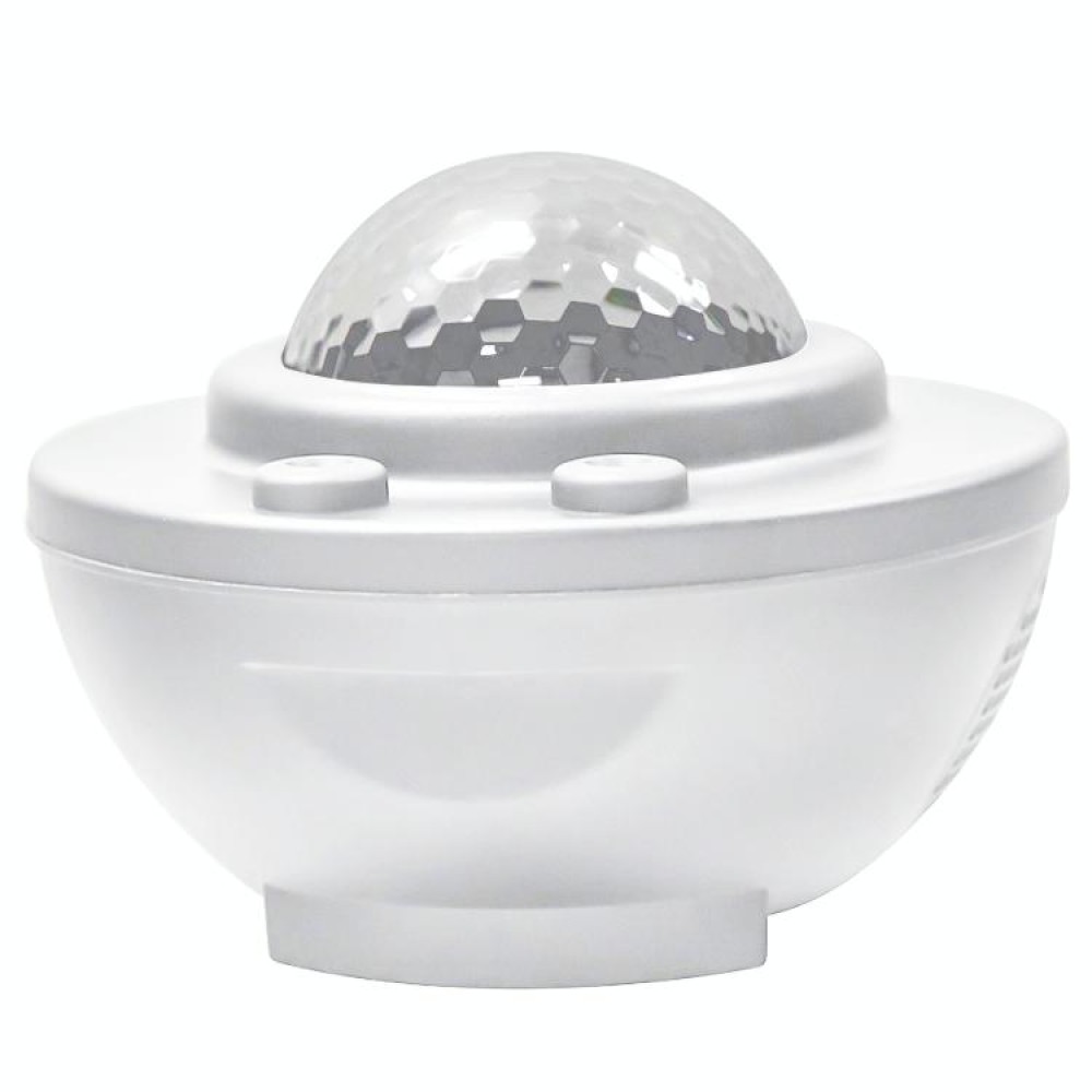 8W USB Charging Music Starry Sky Water Texture Light Atmosphere Lamp with Remote Control (White)